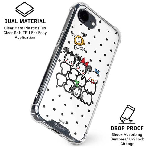Disney Tsum Tsum Characters Art iPhone 16e Clear Case